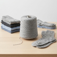 Knitting Raw Material 32S No.3 Grey Polyester Yarn for Home Textile