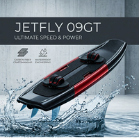 JetFly 09GT Jetboard à grande vitesse 64 km/h 110CC en fibre de carbone, alimenté par du gaz essence, moteur pour sports nautiques, modèle Jetboard