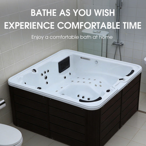 Spas Extérieurs <span class=keywords><strong>Baignoire</strong></span> Spa de Nage Hydromassage Jacuzzi avec Buses Bain à Remous Extérieur Spa Bain à Remous Extérieur - Product Image 5