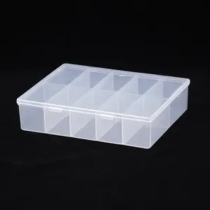 Verstelbare Plastic Opbergdoos Plastic Schroef Bead Box