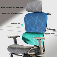 Chaise de bureau de direction de haute qualité Design moderne Dossier haut en maille pivotante à 360 degrés avec repose-pieds Ergonomie conçue