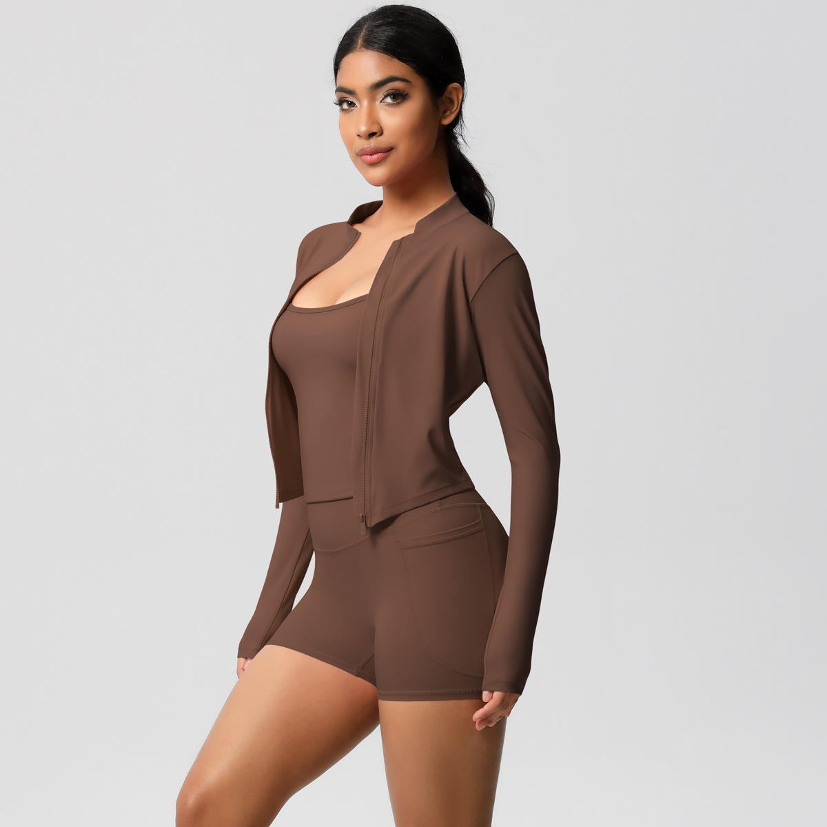 7109 + 7107 + 7106ชุดสามชิ้น-เกาลัด