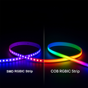 WS2811 pita LED RGBIC warna impian, lampu setrip LED COB pintar 360/576/720LED/<span class=keywords><strong>m</strong></span> dapat disesuaikan - Product Image 3