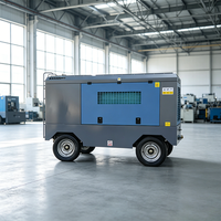 Compresor de Aire de Tornillo Estacionario de 20 bar-185cfm, Refrigerado por Aire, Lubricado, con Motor Diésel y PLC, al Mejor Precio, en Oferta