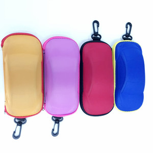 Étui à lunettes personnalisé en EVA en forme de voiture, rectangulaire, semi-rigide, pour lunettes de 3 à 5,9 pouces, avec fermeture éclair et crochet, été 2021, uni et simple - Product Image 1