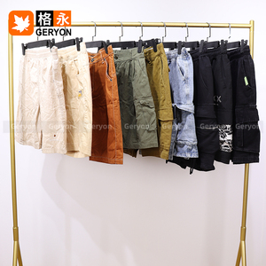 Geryon Vintage parsimonioso Pakaian Bekas Mens Cargo abbigliamento da lavoro pantaloni Cargo Multi tasca vestiti usati balle - Product Image 3