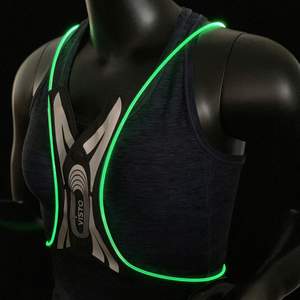 เสื้อกั๊กไฟ LED สะท้อนแสงสำหรับวิ่งเสื้อกั๊กสำหรับขี่จักรยานชาร์จไฟได้ผ่าน USB มีไฟ RGB - Product Image 5