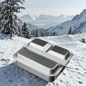 Cuisinière à <span class=keywords><strong>gaz</strong></span> tout-en-un en acier inoxydable 304 de haute qualité, compatible avec la batterie de cuisine portable et légère pliable de 1L pour le déjeuner - Product Image 2