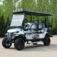 Chariot de golf à batterie lithium 48 V à forte capacité de charge, 6 places, chariot de chasse