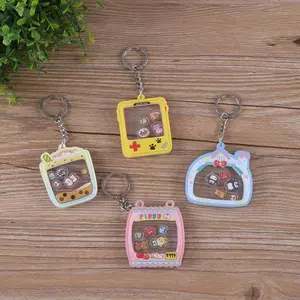 Low Moq Schattige Cartoon Maak Je Eigen Shaker Acryl Bedels Groothandel Kawaii Custom Acryl Shaker Sleutelhangers