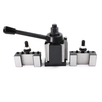 Ensemble de 6 porte-outils à changement rapide de type cale en acier trempé de 12 pouces, revêtement oxyde noir, pour tour CNC 251-111
