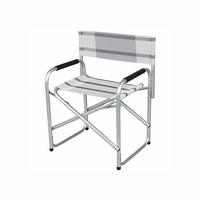 Vente en gros de chaise de directeur de pêche légère et personnalisée pour l'extérieur chaise de plage de directeur en aluminium Oxford portable pliante pour événement