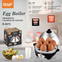 Cuiseur à œufs RAF 360W pour 7 œufs, fonctionnement à un bouton, idéal pour le petit-déjeuner à la maison, la cuisine ou le dortoir