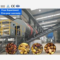 LANE Hoge Capaciteit Fruitafval Organische Compost Granulaire Meststof Productielijn Machine Geautomatiseerde Fabriek