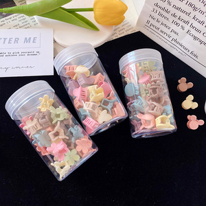 Trẻ em phim hoạt hình nhỏ hoa nhỏ Clip tóc bị hỏng tóc bên bangs Clip thỏ hình trái tim tóc Claw Cô Gái Tóc phụ kiện - Product Image 3