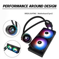 Premium Thermalright Frozen Notte 240 AIO CPU Cooler de agua 72.37CFM Silencioso 2000RPM Sistema de enfriamiento líquido