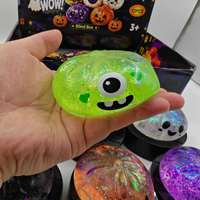 Boîtes mystères de Halloween en forme de boulette, jouet souple en maltose, jouet anti-stress à presser en forme de pain vapeur, boulette mignonne pour cadeau