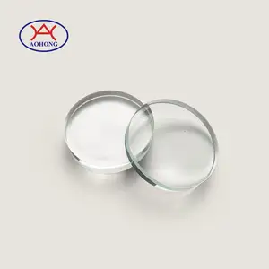 Vidro de quartzo transparente circular, disco de vidro redondo