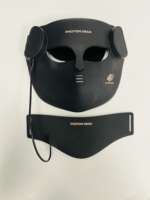 Masque de luminothérapie LED 4D Meetu avec matériau en silicone, prise USB, photothérapie infrarouge