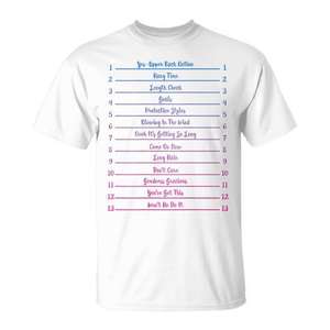 T-shirt unisexe pour adulte à col rond et manches courtes avec impression numérique, motif 'Long Natural Hair Growth Tracker' - Product Image 1