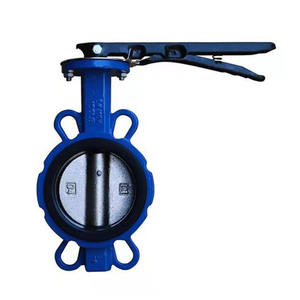 कयोग्य हैंडल मैनुअल तितली वाल्व pn16 dn200 कच्चा लोहा औद्योगिक जल नियंत्रण के लिए - Product Image 1