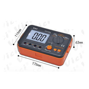 Testeur numérique de résistance à la terre 3 fils idéal pour une mesure précise de la résistance du sol VC4105A - Product Image 1