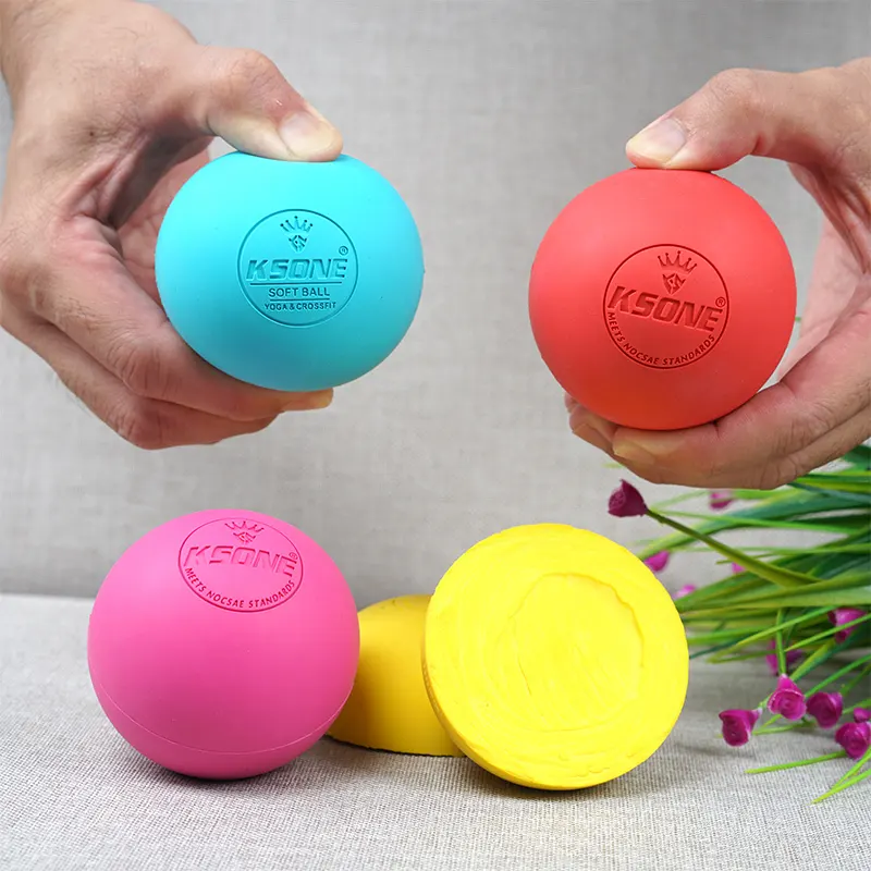 Rubber Ball Massage Muscle Release Custom Ball Design Natural Rubber Massage Ball Yoga Therapy Lacrosse Massage Ball Set