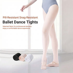 महिलाओं और लड़कियों 60 डी परिवर्तनीय बैले पैंटीहोज थोक कस्टम सफेद नायलॉन गैर-स्नाग उच्च खिंचाव लुभावनी नृत्य - Product Image 2