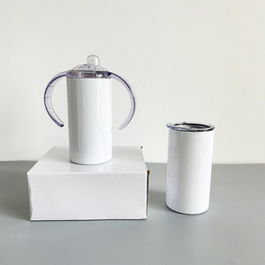 Loupes pour enfants et bébés, 12oz, modèles droits, en acier inoxydable avec couvercle, sucette pour les vierges par sublimation, entrepôt américain - Product Image 3