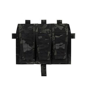 กระเป๋าใส่แม็กกาซีนแบบสามช่อง Tactical Triple Magazine Pouch AVS พร้อมฝาปิดด้านหน้าแบบถอดได้ Unisex  ติดตั้งด้วยแถบตีนตุ๊กแก สำหรับเสื้อกั๊กยุทธวิธี  ใส่แผ่นกันกระสุน ใช้สำหรับกิจกรรมกลางแจ้ง - Product Image 2