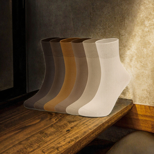 Chaussettes décontractées pour hommes 2026, personnalisables avec logo, tricotées, 100 % coton respirant, antidérapantes, haute qualité, faible MOQ, en vente en ligne - Product Image 3