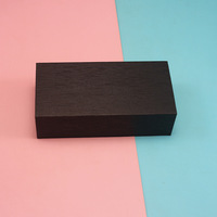 Boîte cadeau cosmétique noire finition brossée avec couvercle magnétique, plateau en papier fixe, estampage de logo personnalisé, commandes personnalisées acceptées