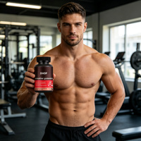 Gummies de créatine monohydrate 5000mg avec B6 B12 pour la croissance musculaire et la force, pré-entraînement, saveur fraise, 60 unités, pour adultes, sans gluten
