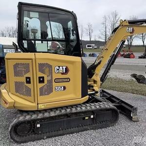 Excavadora de cadenas compacta Caterpillar 304 usada de 4 toneladas, excavadora hidráulica compacta para trabajos de construcción en sitios estrechos municipales - Product Image 3