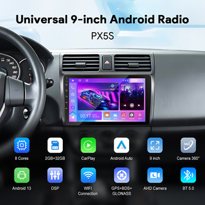 วิทยุติดรถยนต์ระบบ Android 13 ขนาด 9 นิ้ว พร้อมระบบควบคุมพวงมาลัย กล้องมองหลัง 360 องศา รองรับ GPS - Product Image 2