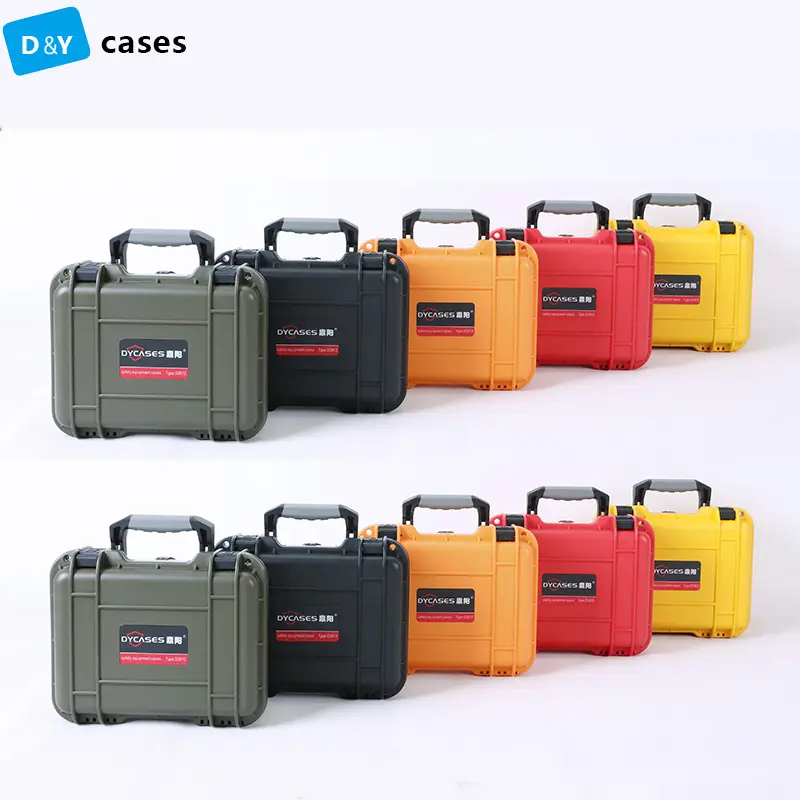 D2812 small plastic dustproof anti-low or high temperature case with handle for equipment battery kit