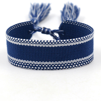 Bracelet en tissu classique à motif léopard, peut être brodé avec un logo, bracelets en sangle, fabrication de bracelets d'amitié DIY