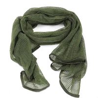 Bandana multifonction respirant en maille pour l'extérieur, foulard long pour la chasse et le cyclisme, cache-visage avec poches