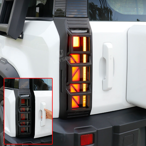 Auto Achterlicht Beschermhoes Mecha Design Koolstofvezel Patroon Exterieur Accessoires voor ICAUR 03/03T Jaecoo J6 - Product Image 4