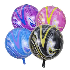 中国供应商彩色派对装饰品24英寸圆箔气球4D气球气球金属