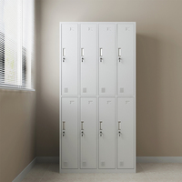 Vêtements de travail du personnel de la salle de sport scolaire Armoire en acier Casiers multi-métaux personnalisés Armoire multi-portes 9 portes