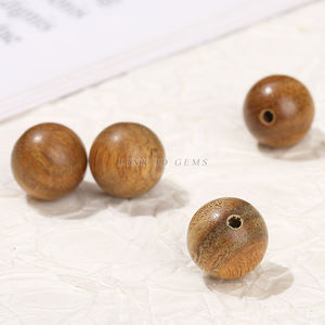 Perline in Legno di Sandalo LINK JD GEMS 6-12mm, Perline Sciolte in Legno Naturale Nero, Certificate CNAS per Creazione di Gioielli e Braccialetti - Product Image 4