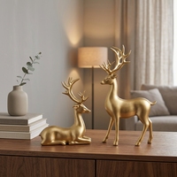Ornement en forme de renne pour décoration de fête, thème de Noël, idéal pour la décoration intérieure du salon