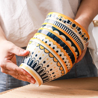 Bol à riz en porcelaine Japandi de 5 pouces avec pied, compatible lave-vaisselle et micro-ondes, idéal pour ramen, desserts et cadeaux d'affaires
