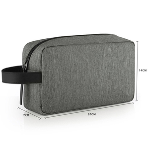 Borsa da viaggio impermeabile da uomo per rasatura e articoli da toeletta, organizer da bagno in tessuto Oxford impermeabile - Product Image 5