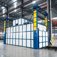 Horno de Envejecimiento con Carro YZ-AO-T9 de 9 Carros, 55KW, 19T, Multicombustible, Tratamiento Térmico T9