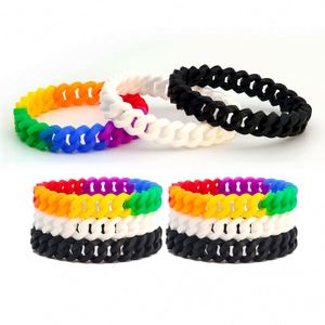 Camouflage Mixed Color Hollow Silica Gel Wrist Strap 6 Segments Fried Dough Twists <b>Bracelet</b> Men and Women Fashion <b>Bracelet</b> - Product Image 3