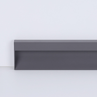 CREATEKING DWF50 Plinthes modernes en alliage d'aluminium pour hôtels et hôpitaux, résistantes à l'humidité et à la décomposition, finition anodisée, installation facile