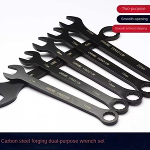 14Pcs Kép Mục Đích Cờ Lê Thiết Lập 8-24Mm Đen Tự Động Sửa Chữa Công Cụ Cứng Trường Hợp Hộ Gia Đình Phần Cứng Làm Carbon Thép Cờ Lê Kit - Product Image 2