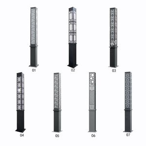เสาไฟสวนโลหะกลางแจ้ง หลอดไฟ LED พร้อมโคมแก้ว แสงวอร์มไวท์ 2700K IP66 AC 220V  ไม่สามารถถอดแยกได้ พร้อมเซ็นเซอร์ตรวจจับความเคลื่อนไหว ใช้พลังงานแสงอาทิตย์ - Product Image 2